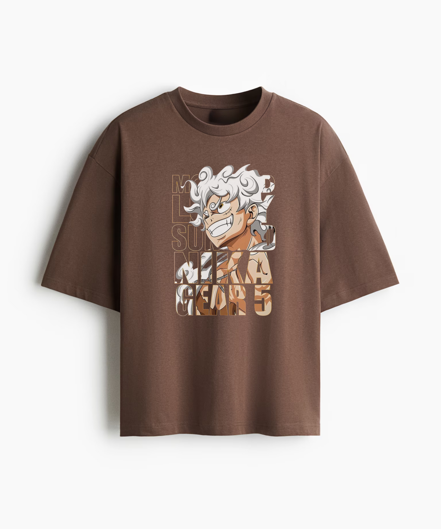 Gear 5 Warrior – Anime Graphic 240 GSM Oversized Streetwear T-Shirt