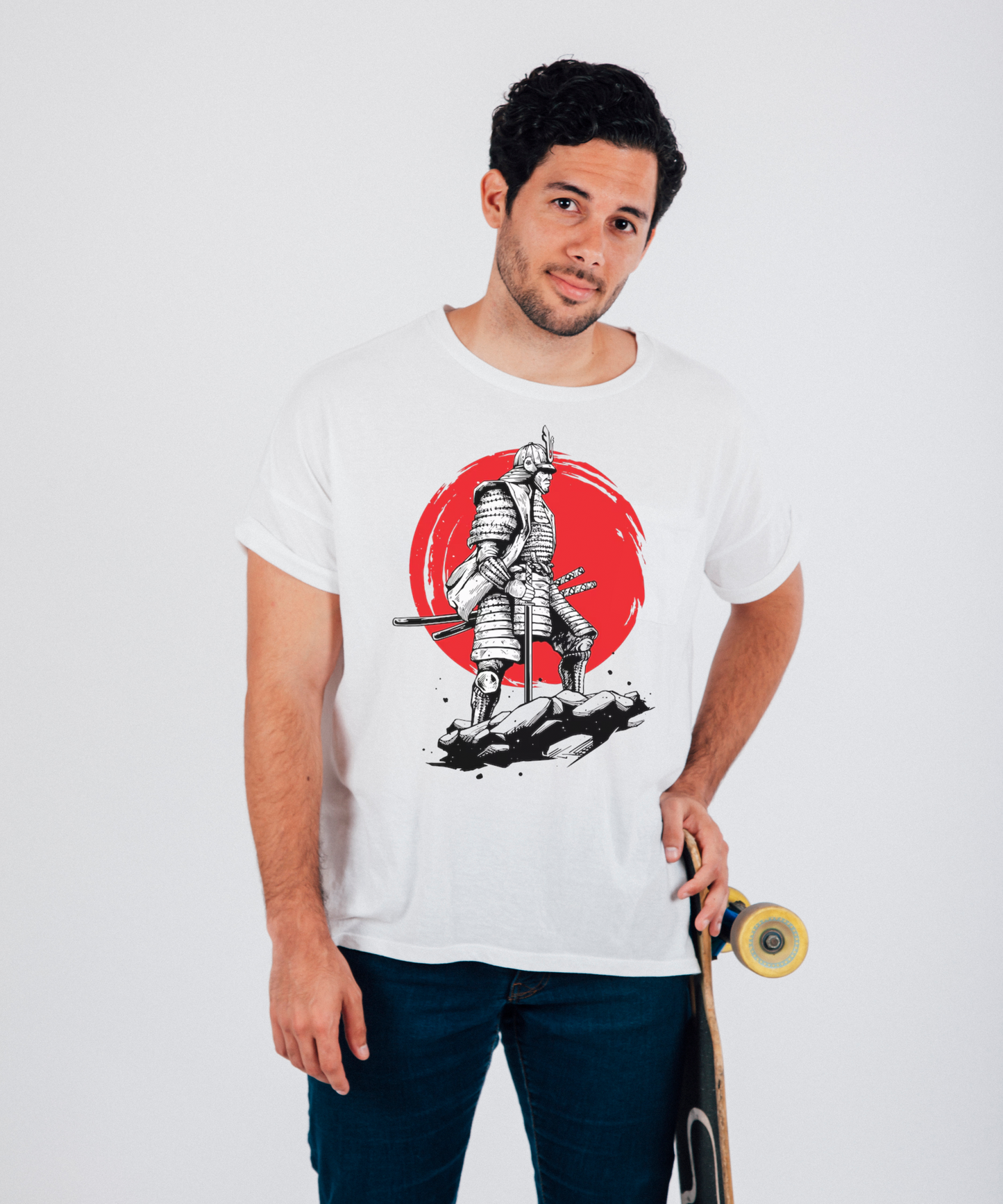 Samurai Shadow Streetwear T-Shirt for Men